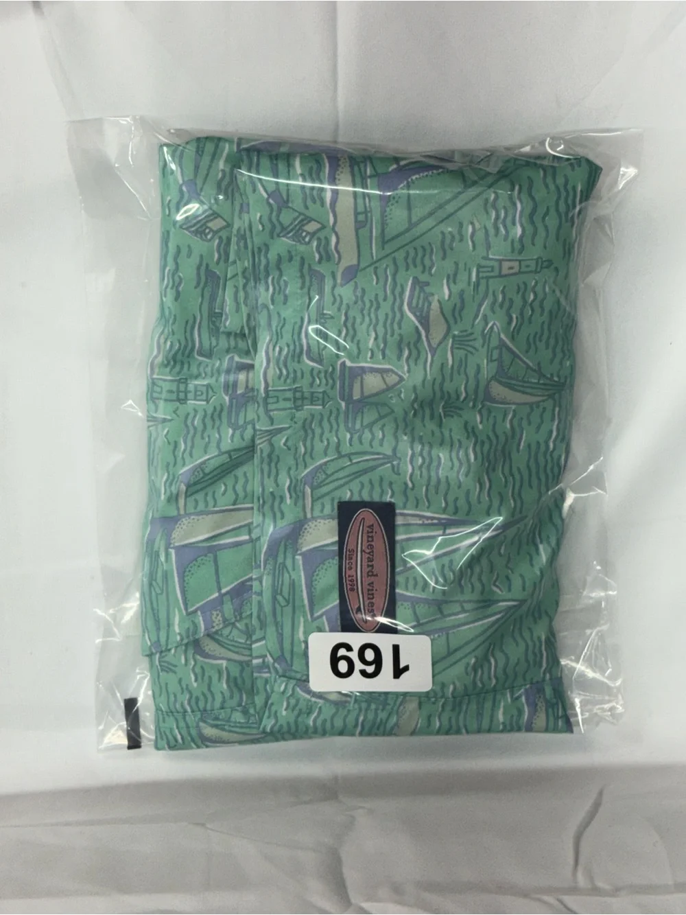 Vineyard Vines Mint Green Sailboat Board Shorts